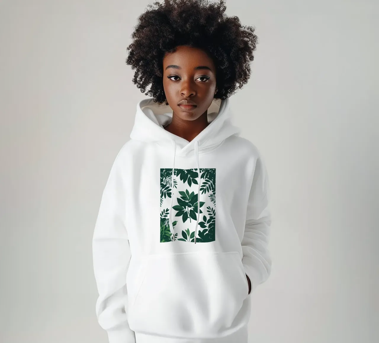 Pieno fogliame felpa con cappuccio da Botanical Gallery