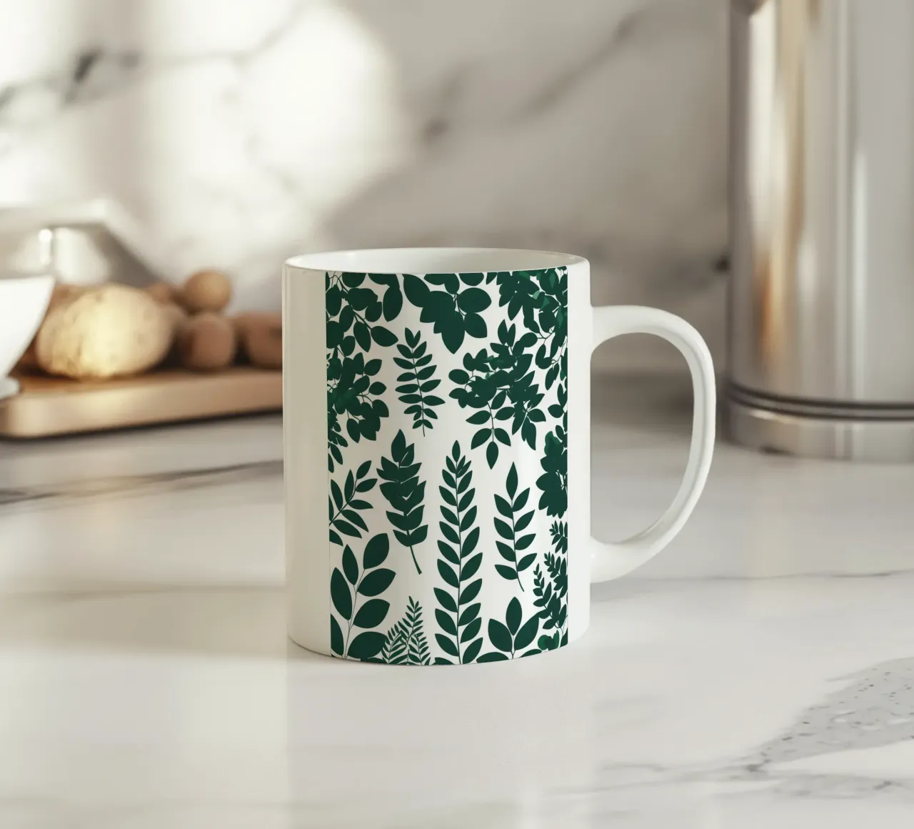 Pieno fogliame tazza in ceramica da Botanical Gallery