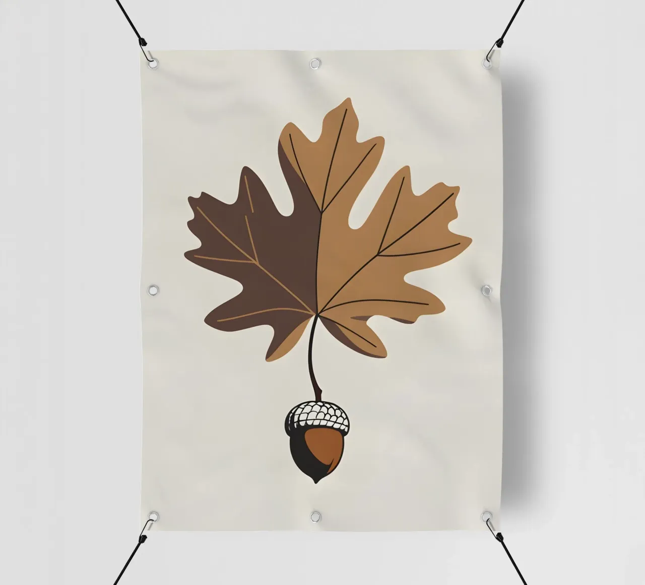 Foglia di quercia telo in pvc da Botanical Gallery