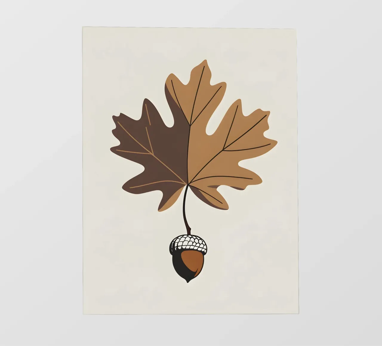 Foglia di quercia telo in pvc da Botanical Gallery