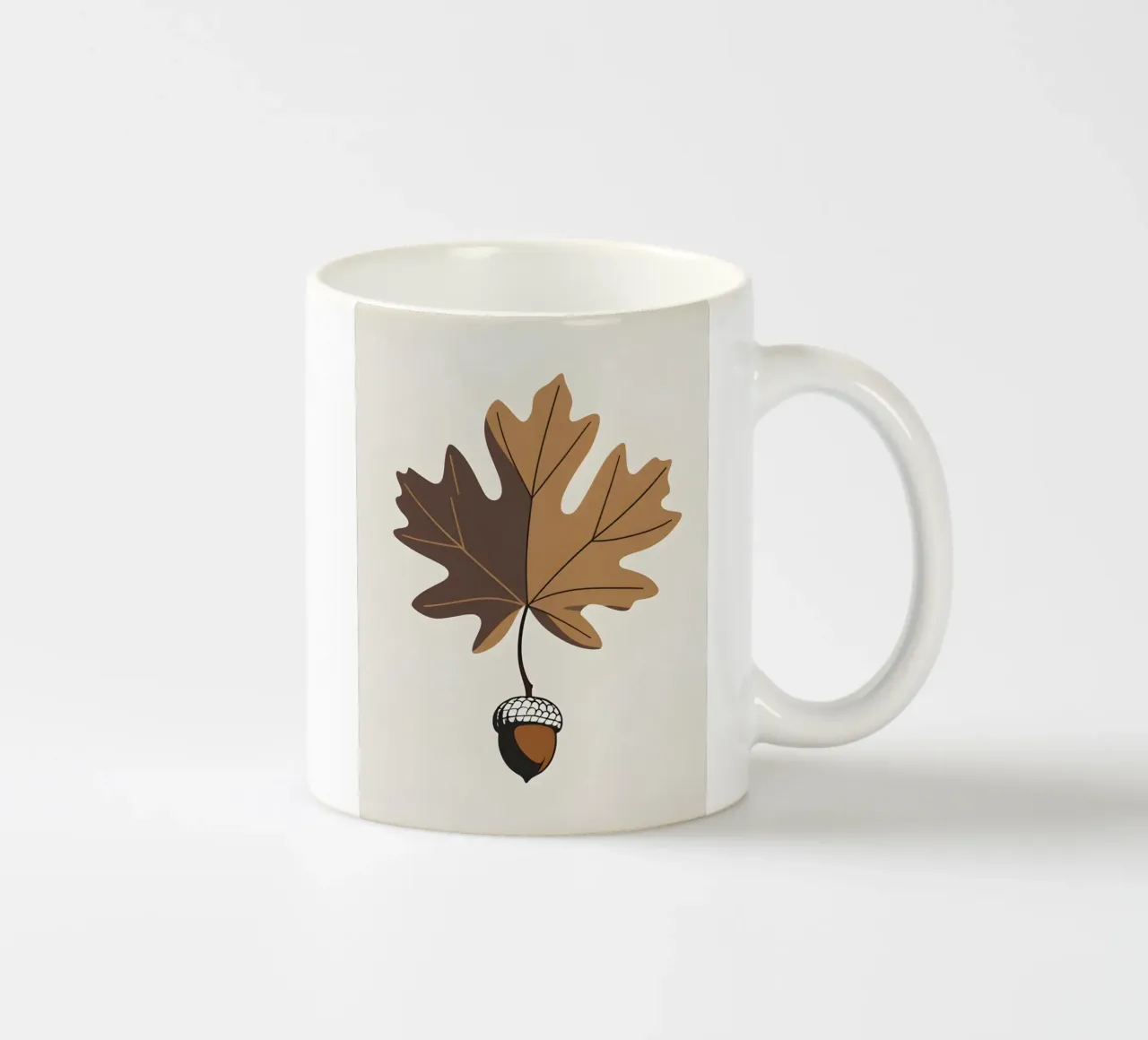 Foglia di quercia tazza in ceramica da Botanical Gallery