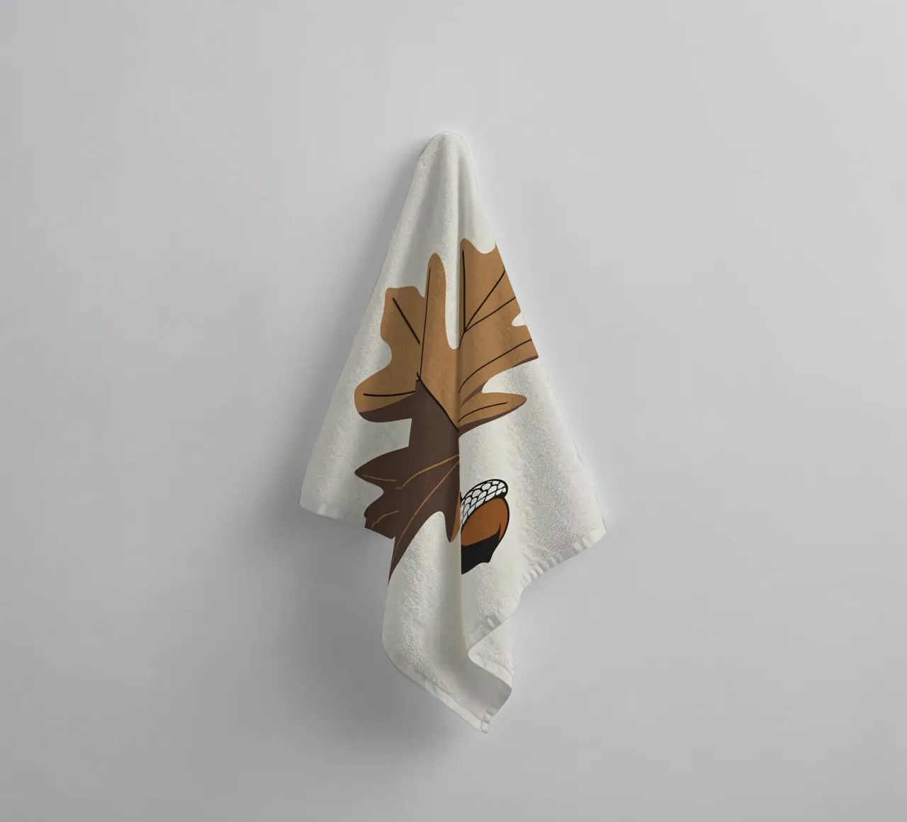 Foglia di quercia asciugamano da bagno da Botanical Gallery