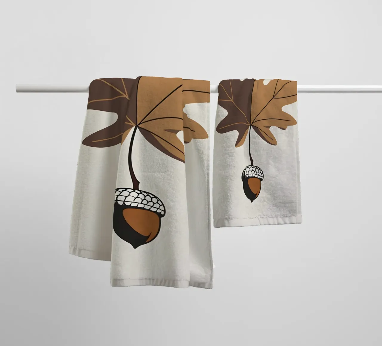 Foglia di quercia asciugamano da bagno da Botanical Gallery