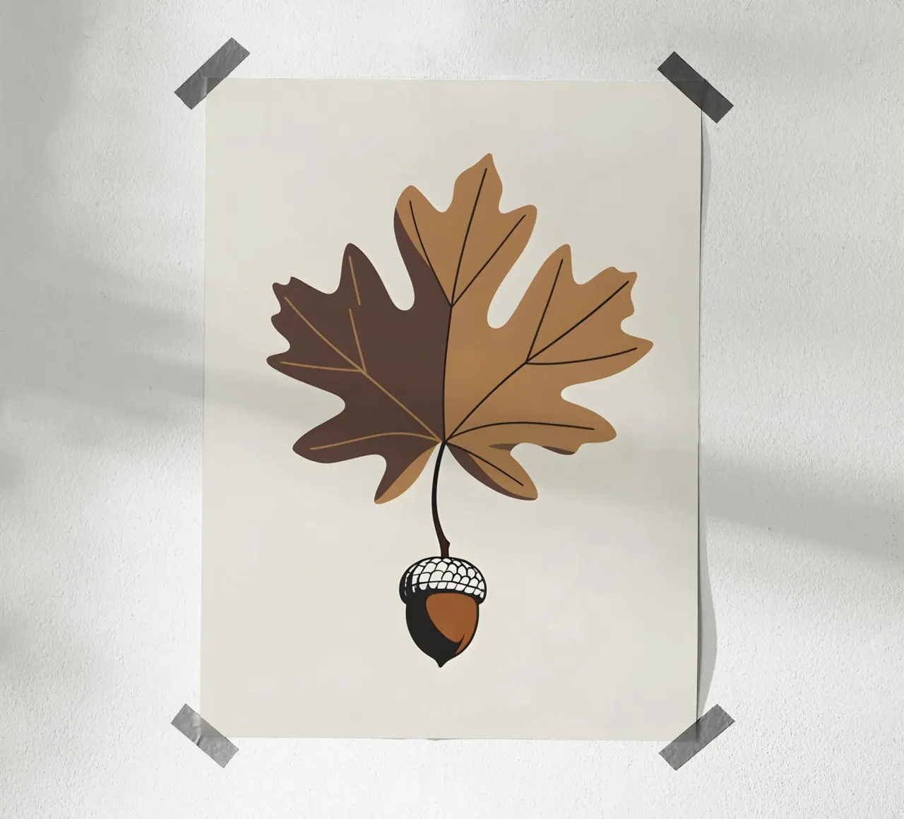 Foglia di quercia carta hahnemühle da Botanical Gallery