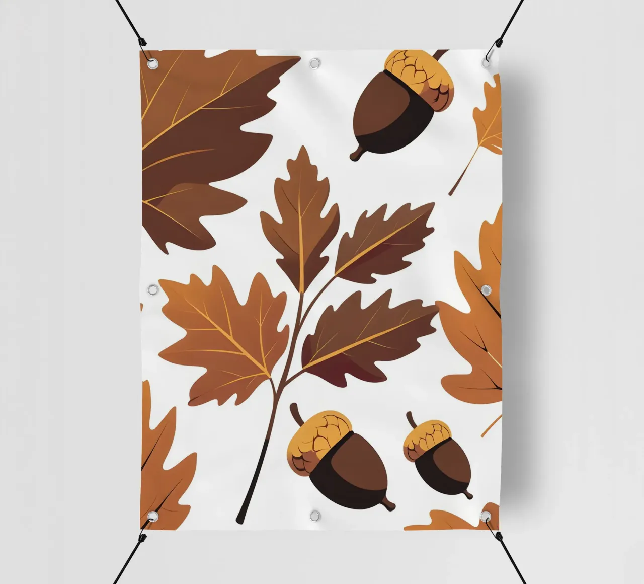 Foglia di quercia telo in pvc da Botanical Gallery