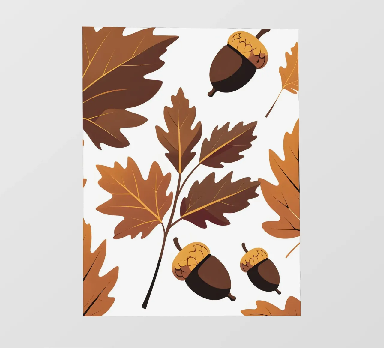 Foglia di quercia telo in pvc da Botanical Gallery