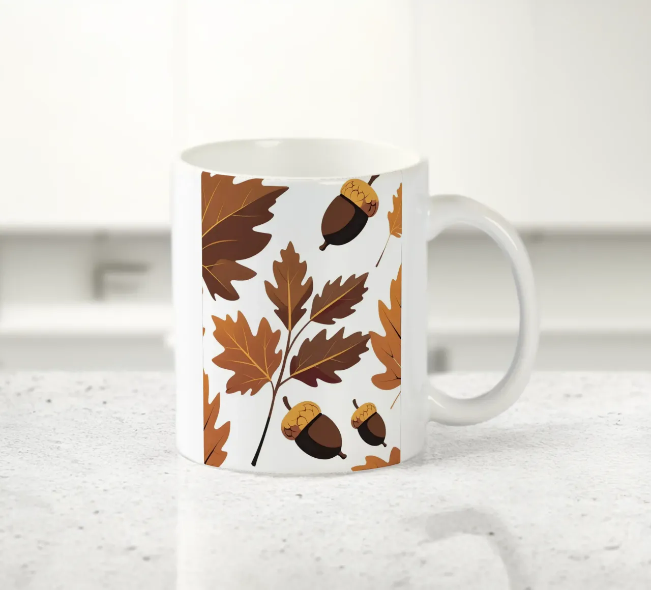 Foglia di quercia tazza in ceramica da Botanical Gallery