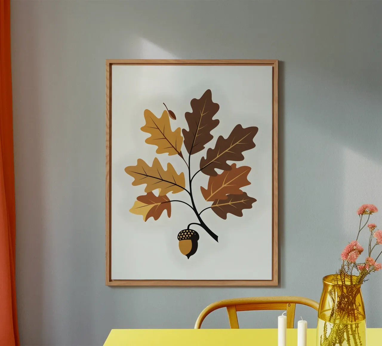 Foglia di quercia alluminio dibond da Botanical Gallery