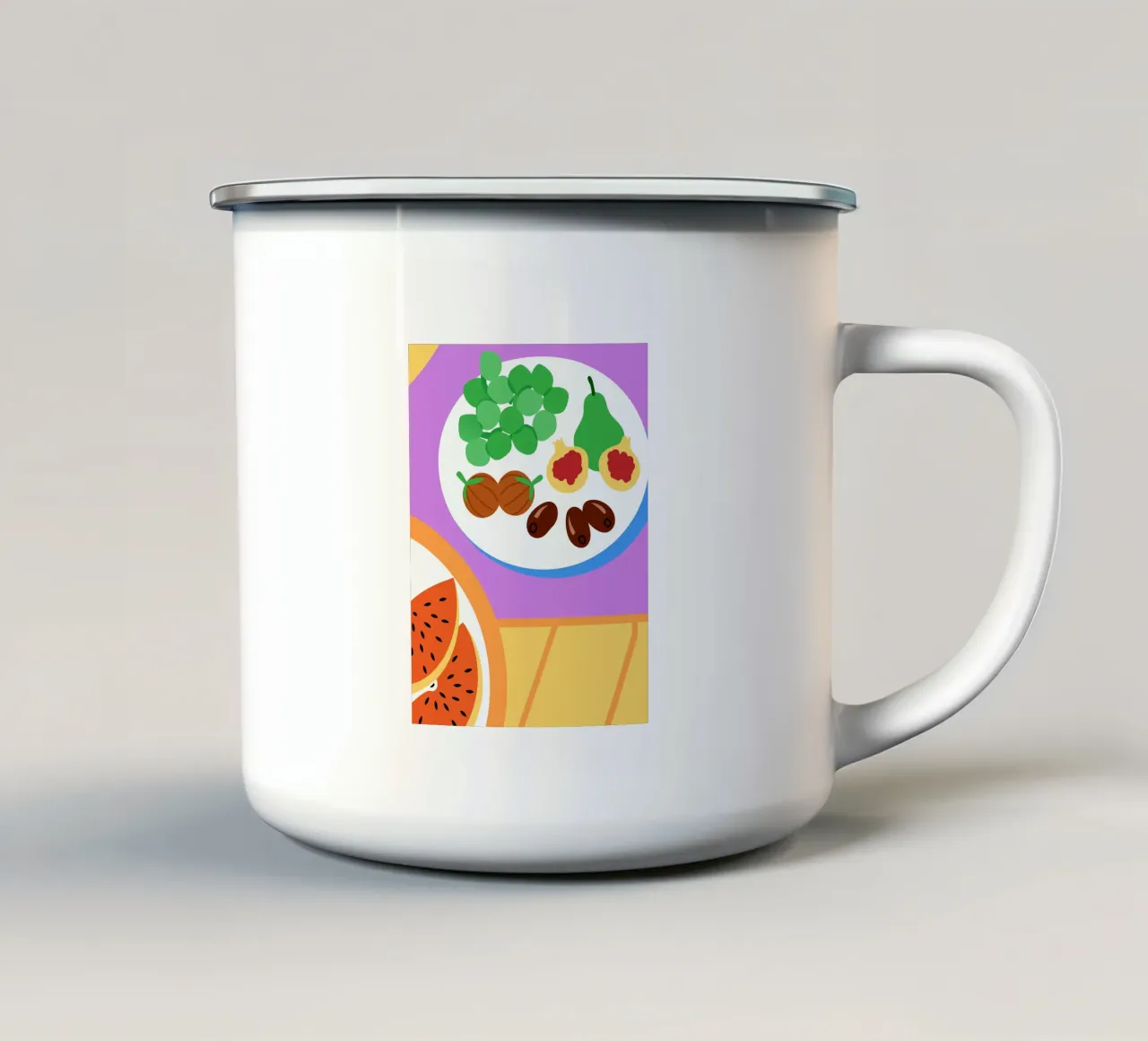 Frutta sana tazza in smalto da OFFICIAL FRUIT & VEGETABLES