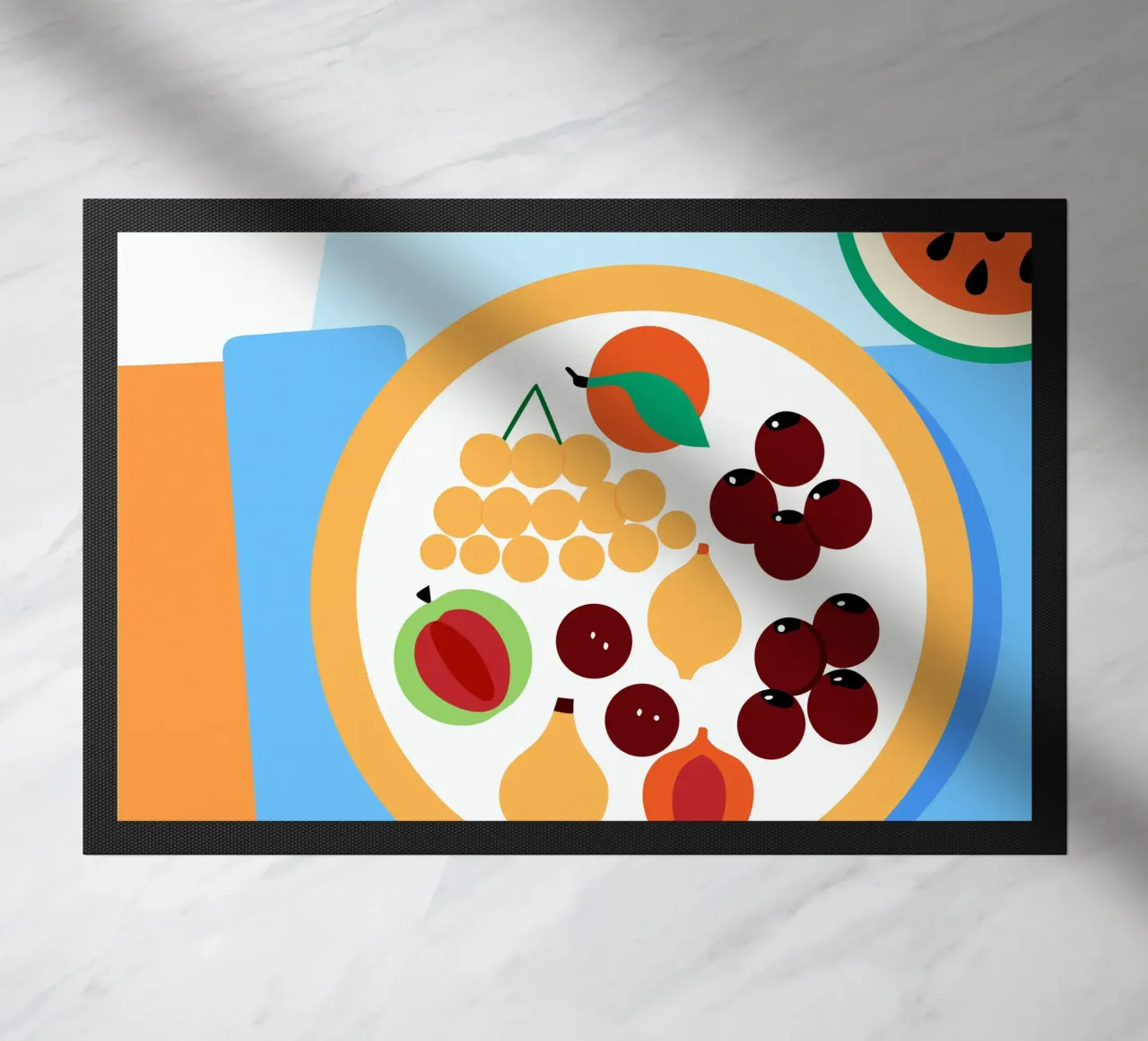 Vers fruit deurmat van OFFICIAL FRUIT & VEGETABLES