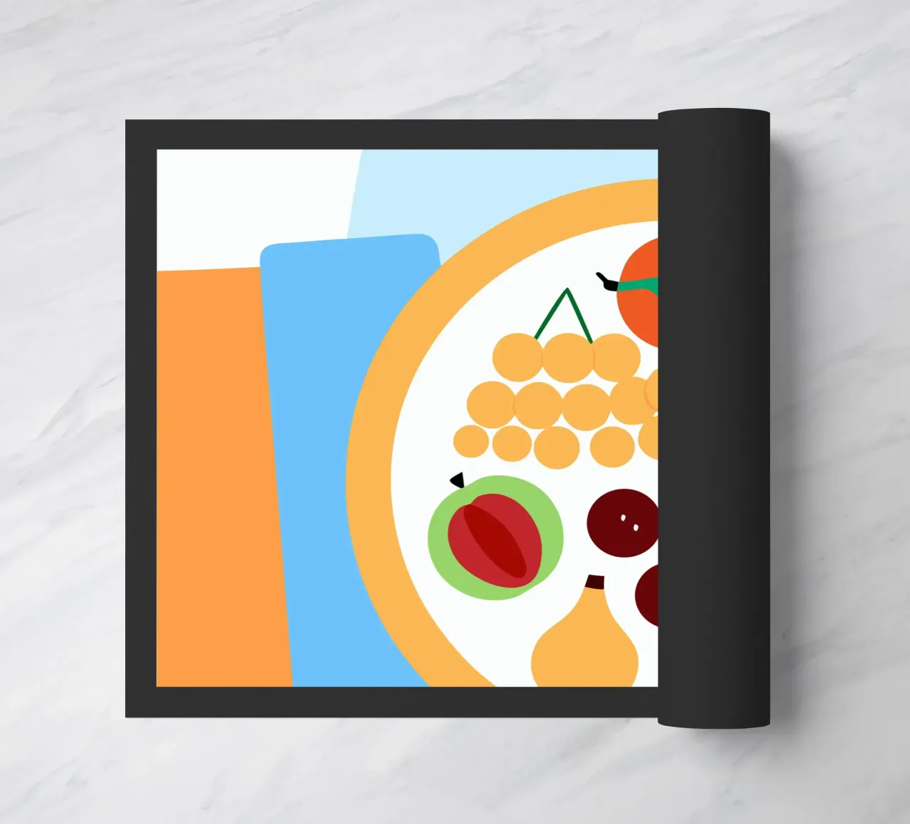 Vers fruit deurmat van OFFICIAL FRUIT & VEGETABLES