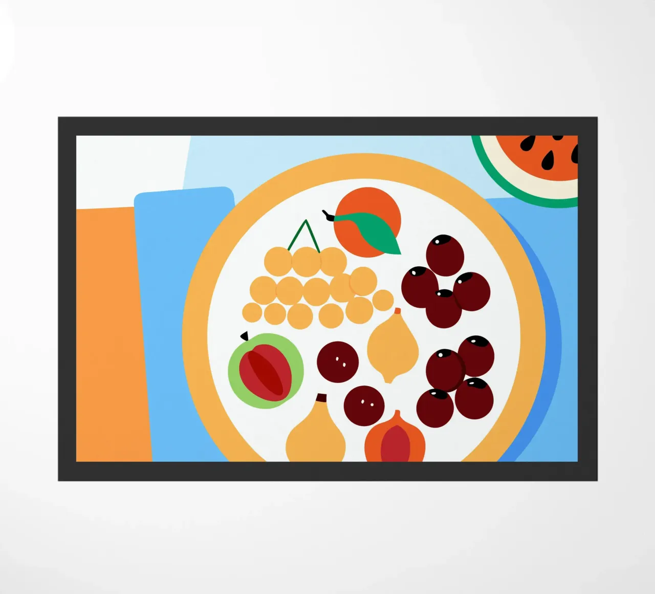 Vers fruit deurmat van OFFICIAL FRUIT & VEGETABLES