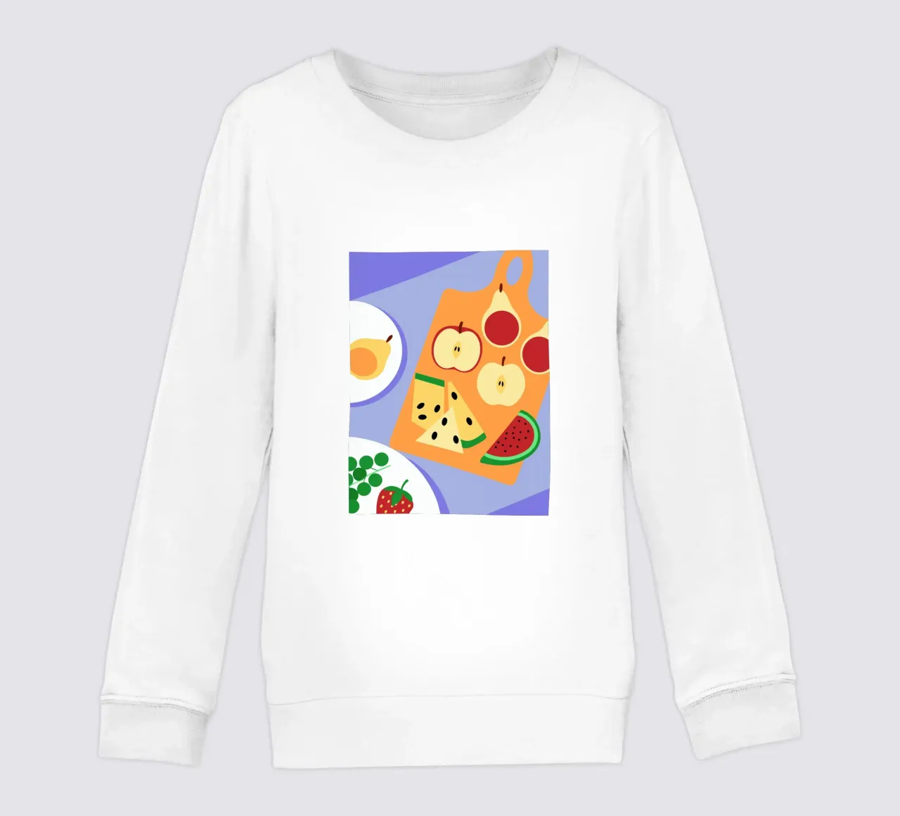 Frutta fresca su tagliere felpa bambino da OFFICIAL FRUIT & VEGETABLES