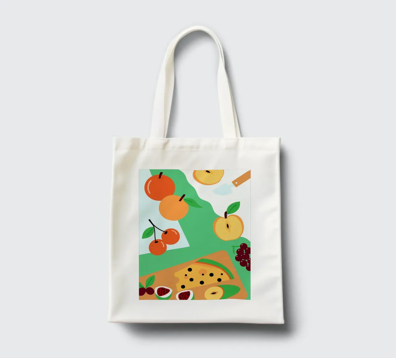 Mele, arance, ciliegie e uva borsa in juta da OFFICIAL FRUIT & VEGETABLES