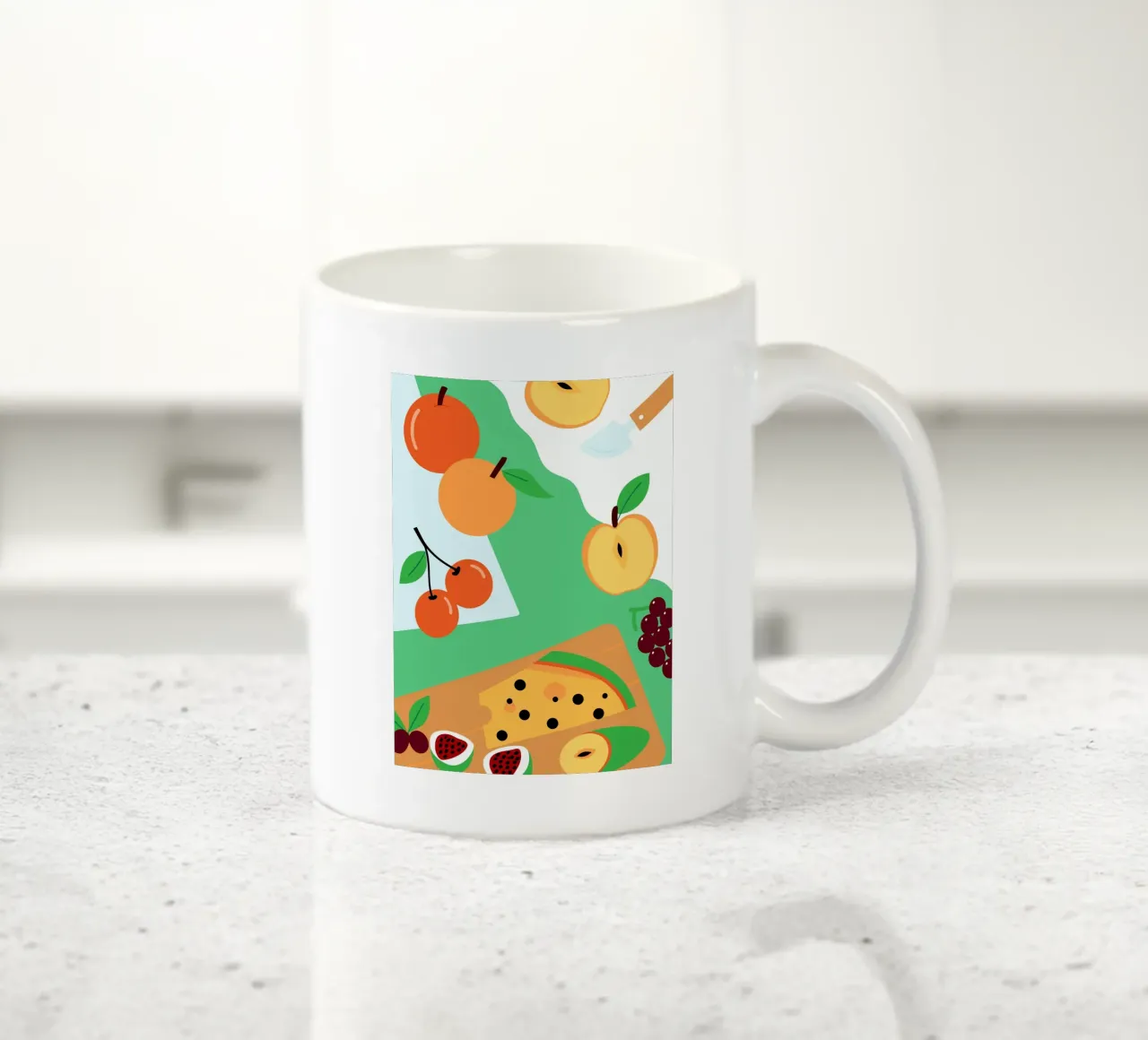 Mele, arance, ciliegie e uva tazza in ceramica da OFFICIAL FRUIT & VEGETABLES