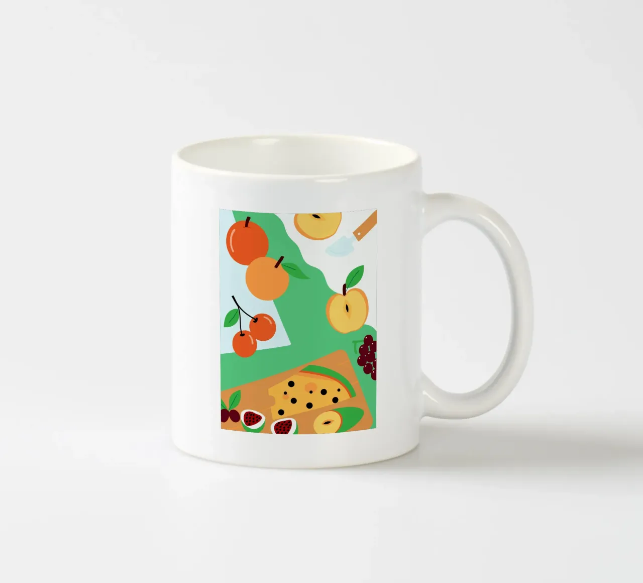 Mele, arance, ciliegie e uva tazza in ceramica da OFFICIAL FRUIT & VEGETABLES