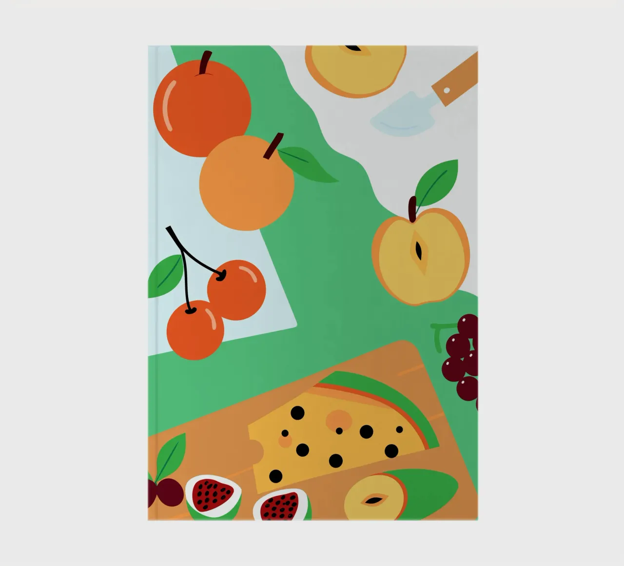 Apples, Oranges, Cherries, and Grapes notebook by OFFICIAL FRUIT & VEGETABLES