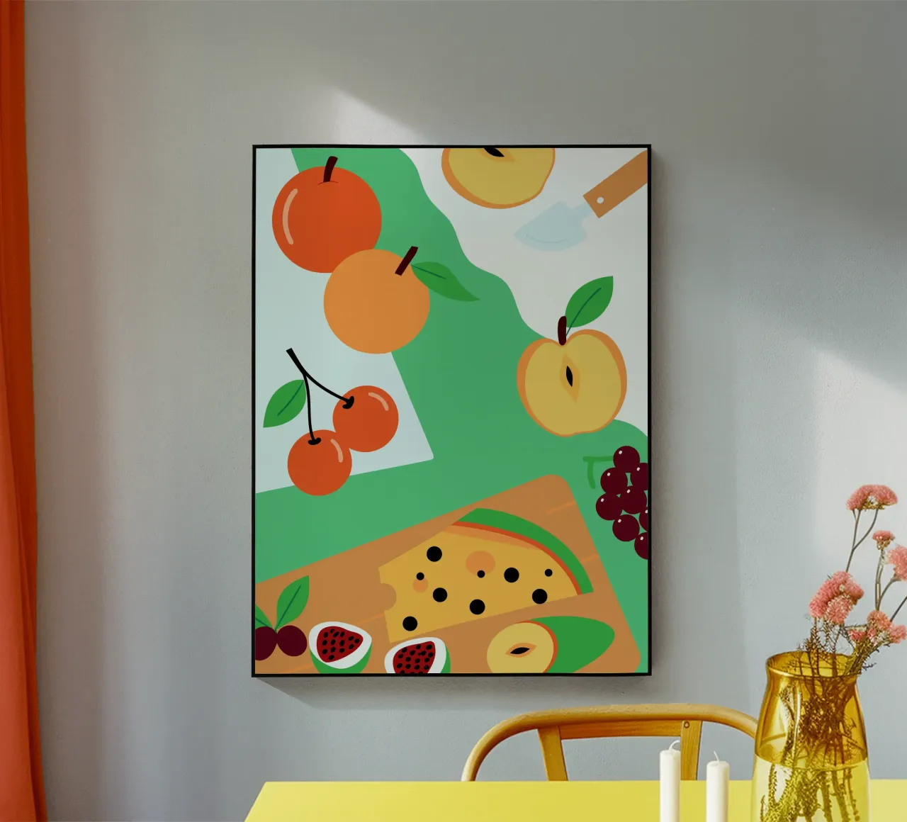 Äpfel, Orangen, Kirschen und Trauben Acryl-Glas von OFFICIAL FRUIT & VEGETABLES