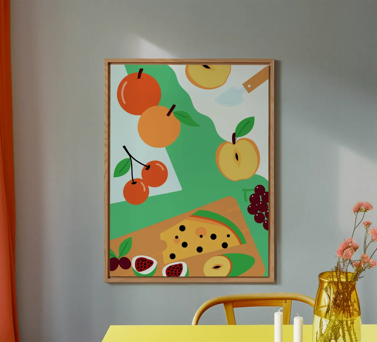 Mele, arance, ciliegie e uva alluminio dibond da OFFICIAL FRUIT & VEGETABLES