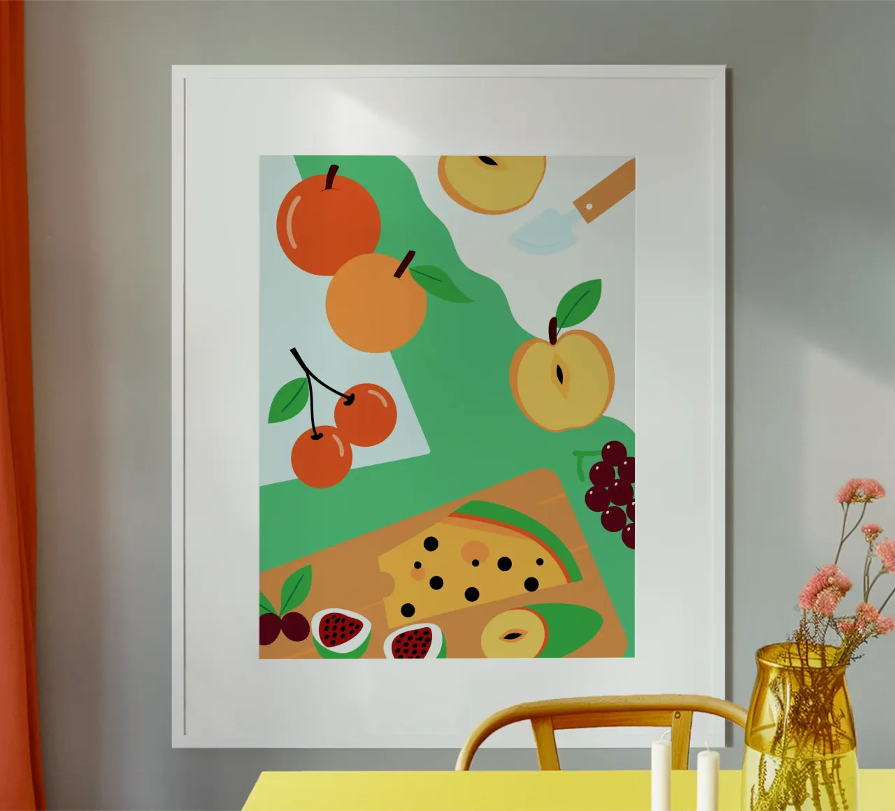 Mele, arance, ciliegie e uva carta hahnemühle da OFFICIAL FRUIT & VEGETABLES
