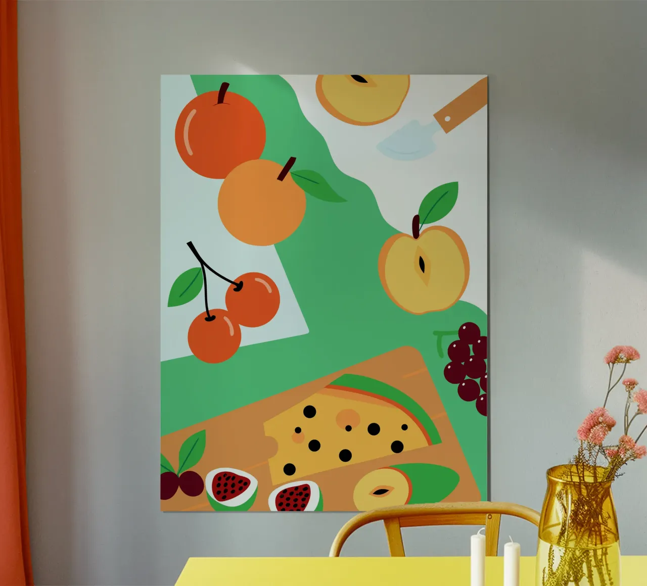 Mele, arance, ciliegie e uva carta hahnemühle da OFFICIAL FRUIT & VEGETABLES