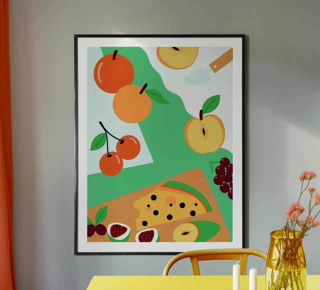 Mele, arance, ciliegie e uva carta hahnemühle da OFFICIAL FRUIT & VEGETABLES