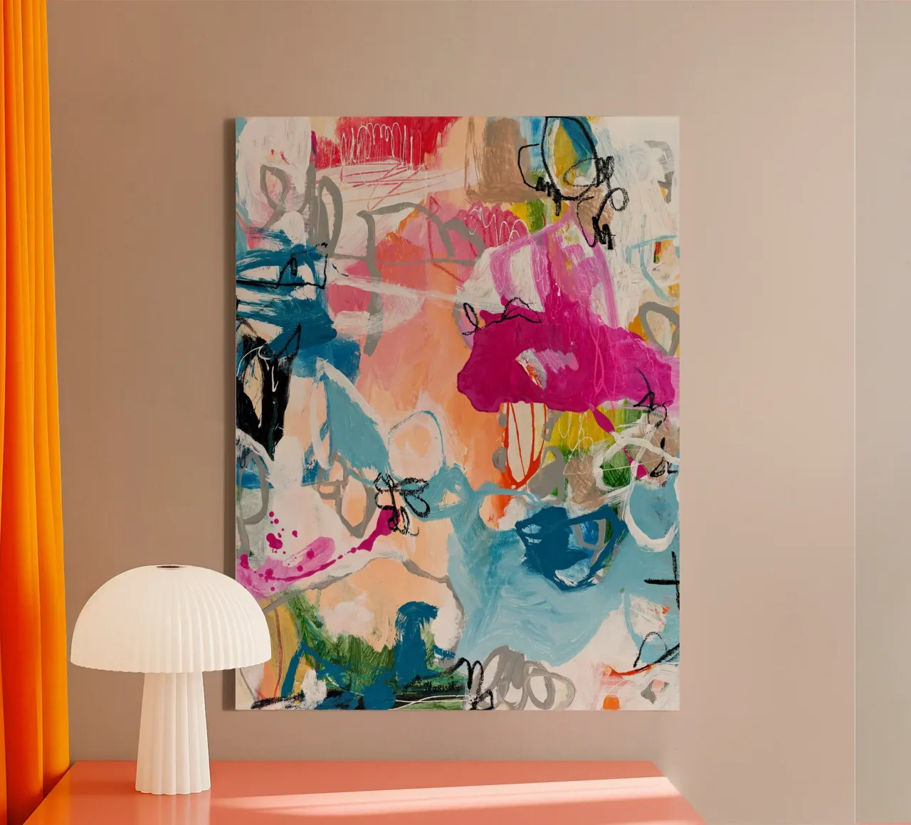 Marisol Evora - Vrije Geest canvas met Baklijst van The Artcircle