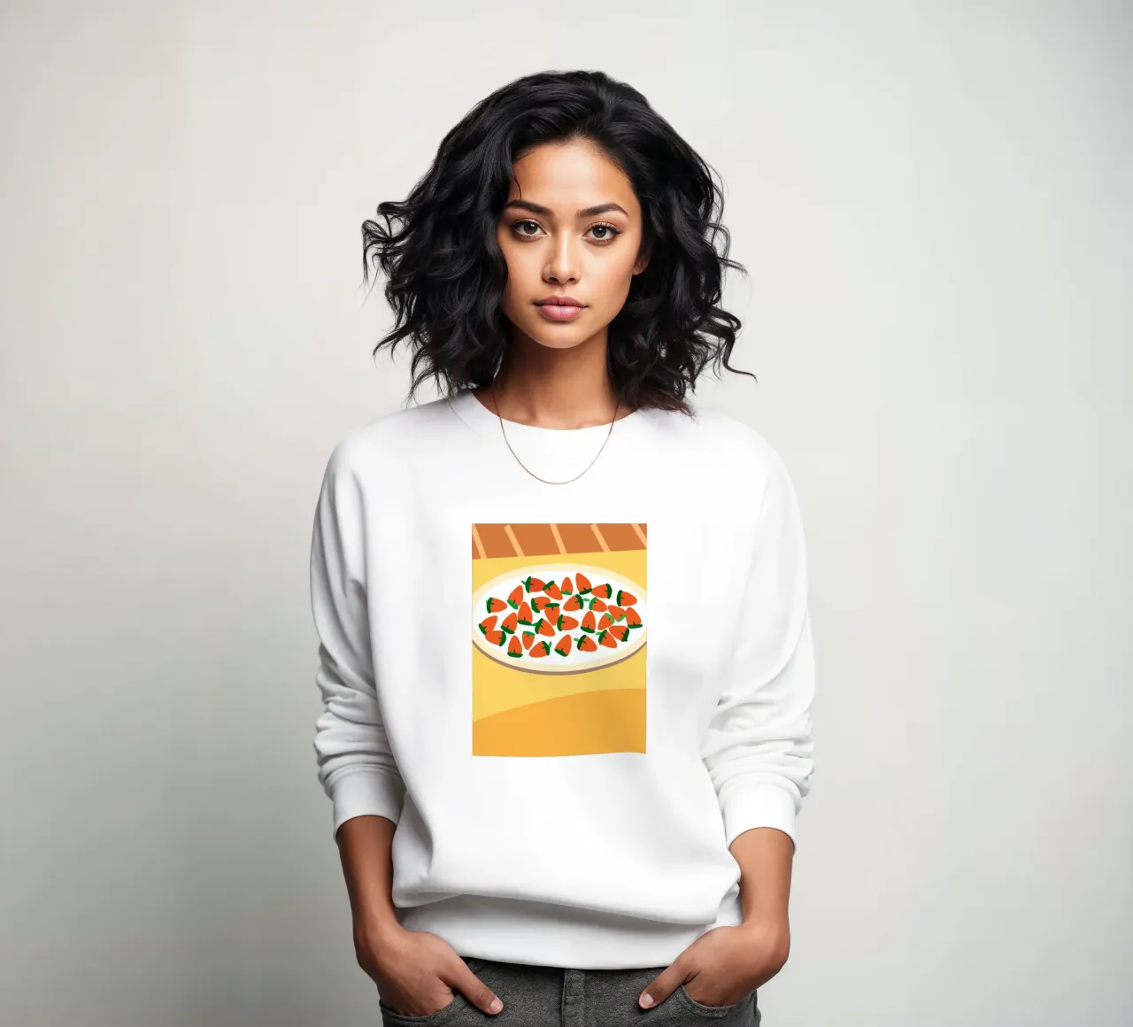 Fresas en un bol sudadera de OFFICIAL FRUIT & VEGETABLES