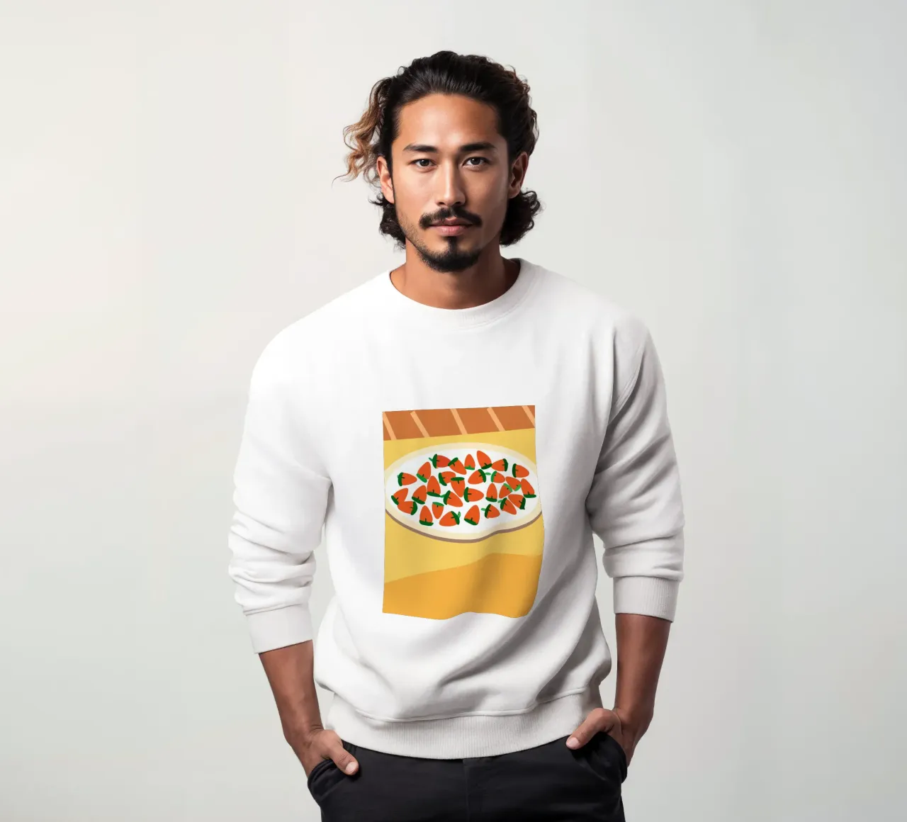 Fresas en un bol sudadera de OFFICIAL FRUIT & VEGETABLES