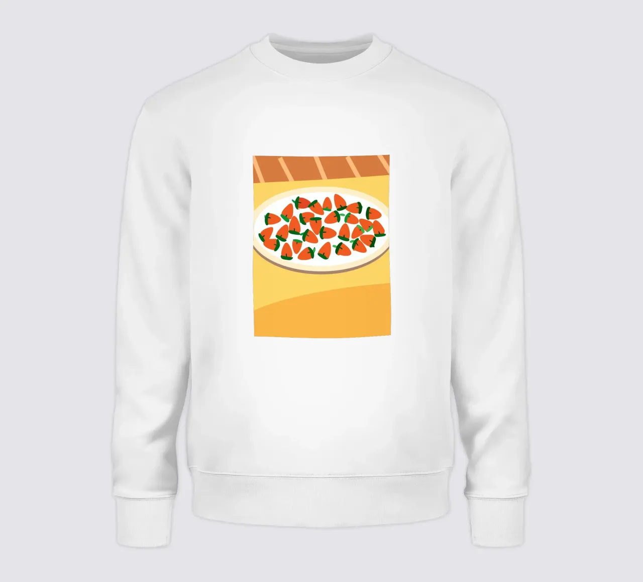 Strawberries in a Bowl sweatshirt by OFFICIAL FRUIT & VEGETABLES