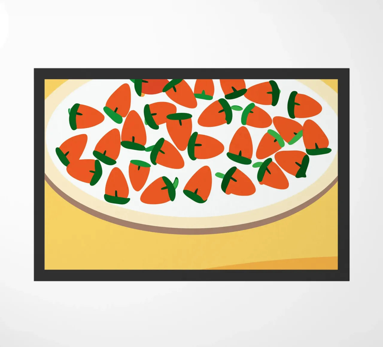 Fragole in una ciotola zerbino da OFFICIAL FRUIT & VEGETABLES