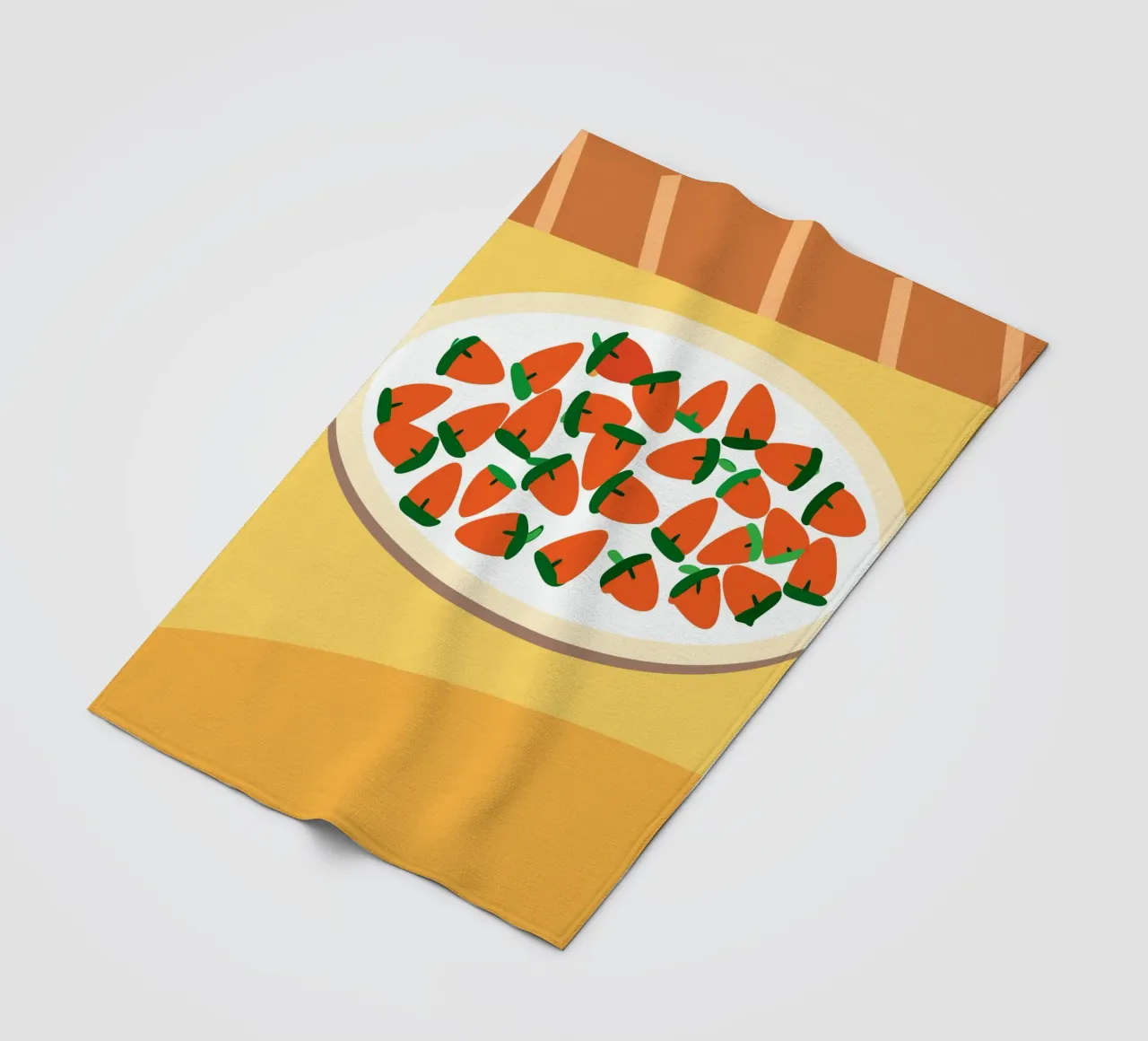 Fragole in una ciotola coperta in pile da OFFICIAL FRUIT & VEGETABLES