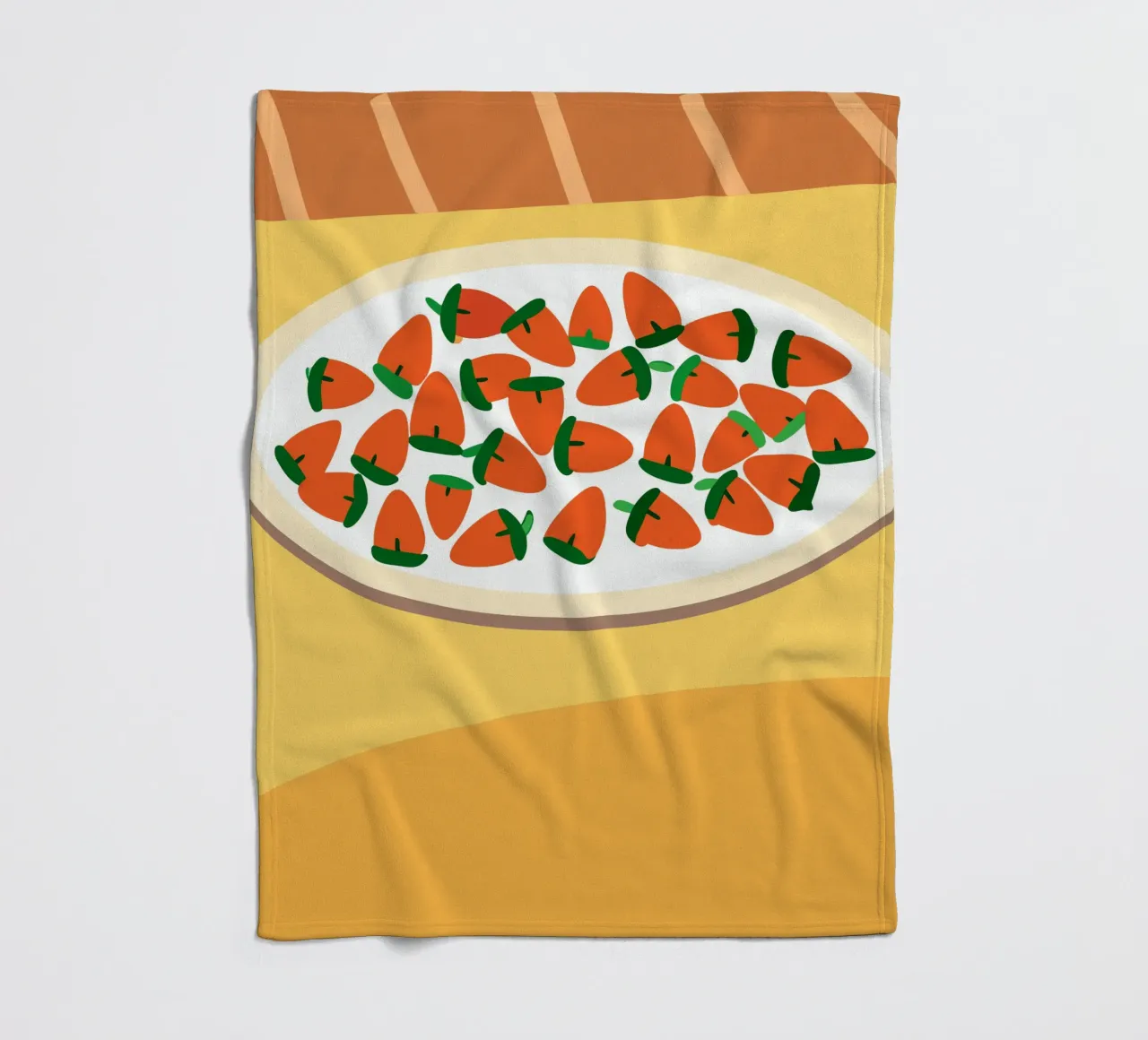 Fragole in una ciotola coperta in pile da OFFICIAL FRUIT & VEGETABLES