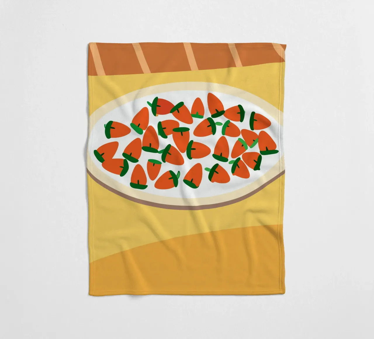 Fragole in una ciotola coperta in pile da OFFICIAL FRUIT & VEGETABLES