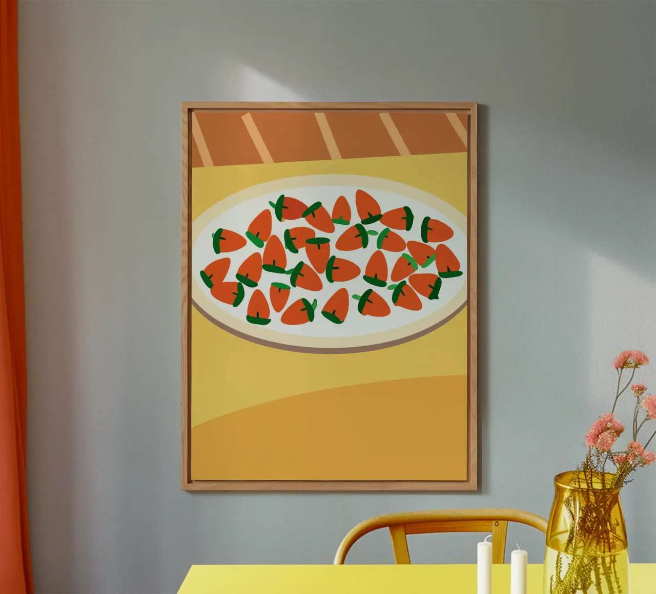 Fragole in una ciotola pannello forex da OFFICIAL FRUIT & VEGETABLES