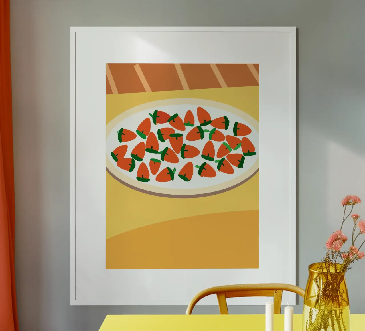 Fragole in una ciotola poster da OFFICIAL FRUIT & VEGETABLES
