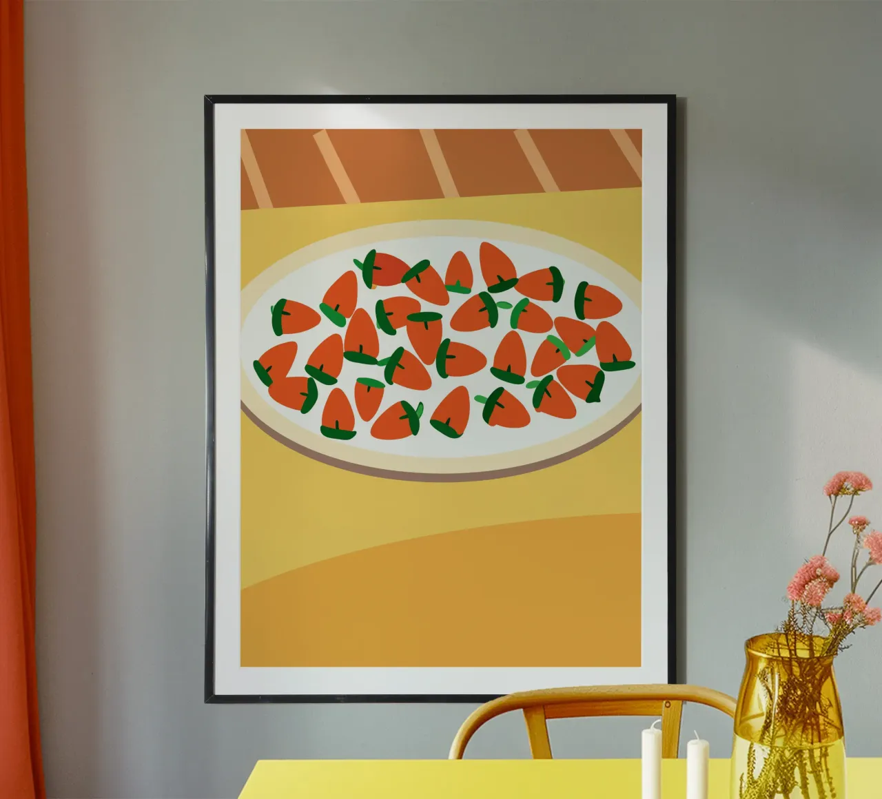 Fragole in una ciotola poster da OFFICIAL FRUIT & VEGETABLES