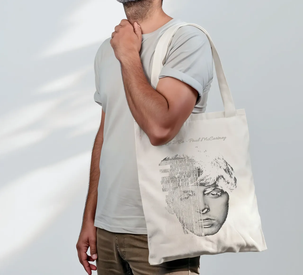 Let It Be tote bag by Gunawan Rb