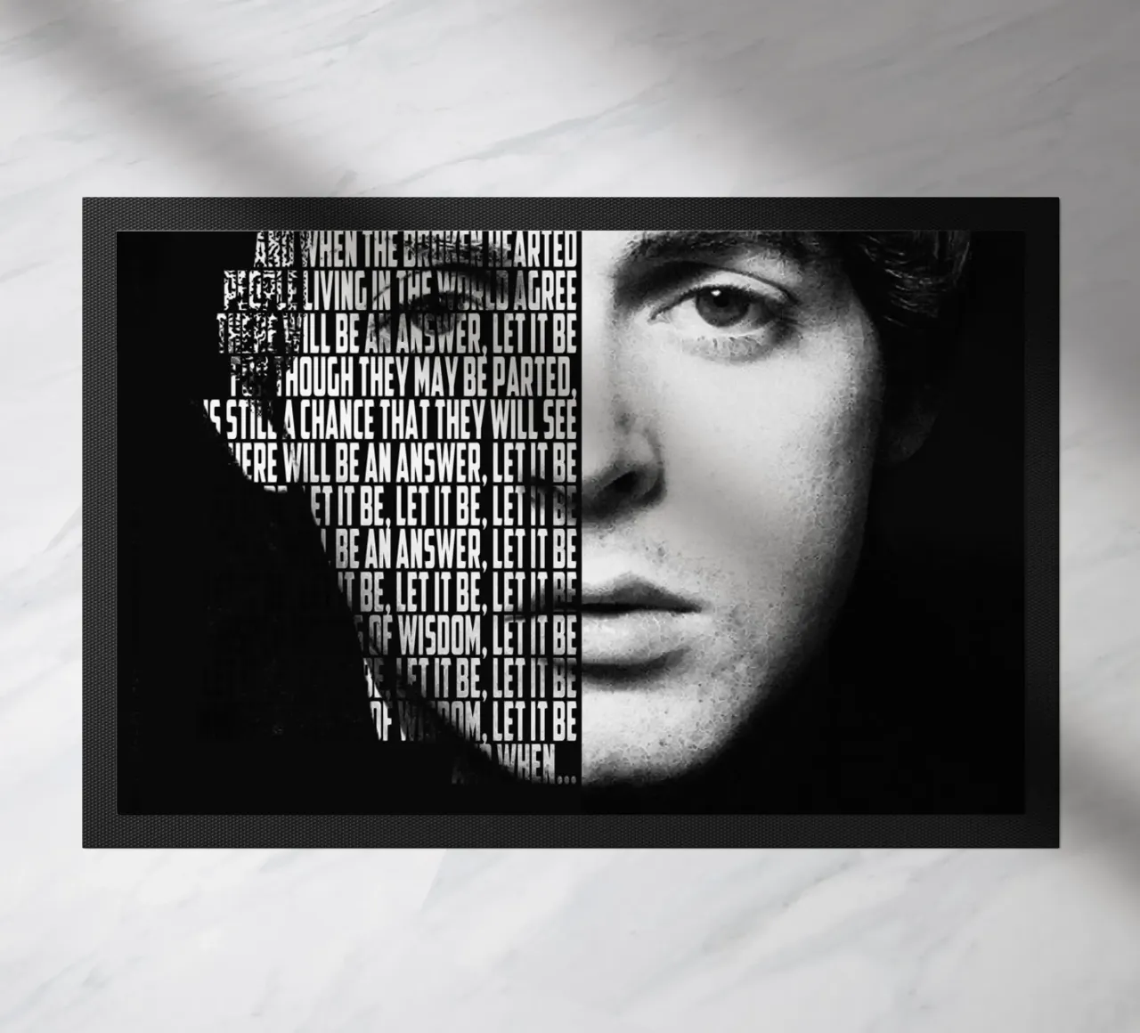 Let It Be deurmat van Gunawan Rb