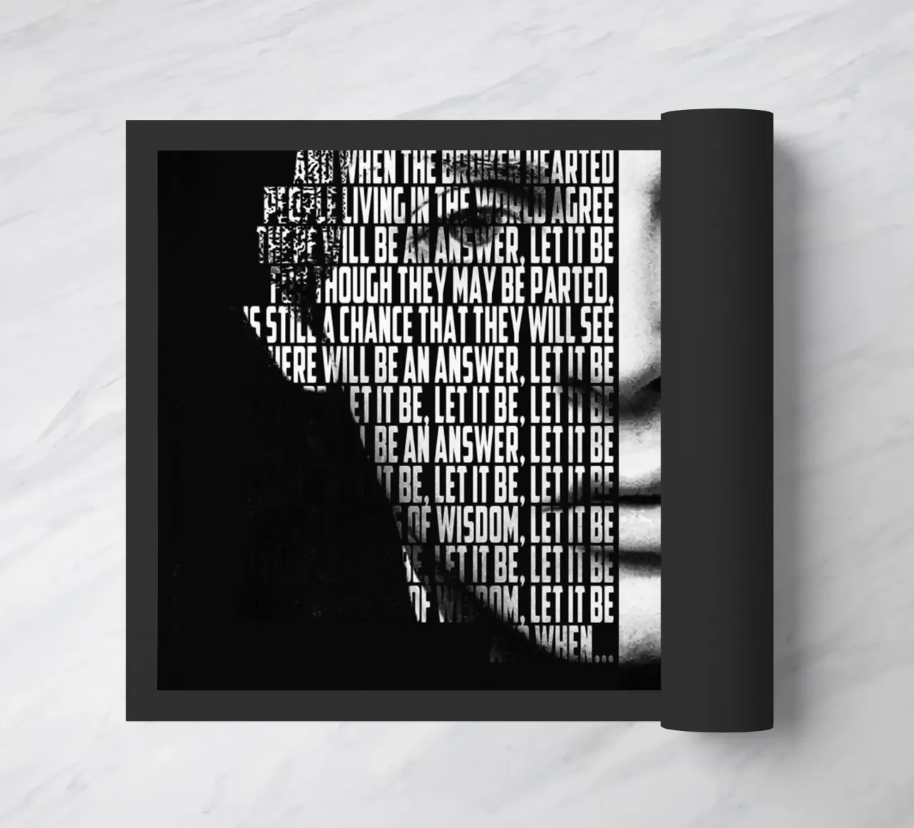 Let It Be deurmat van Gunawan Rb