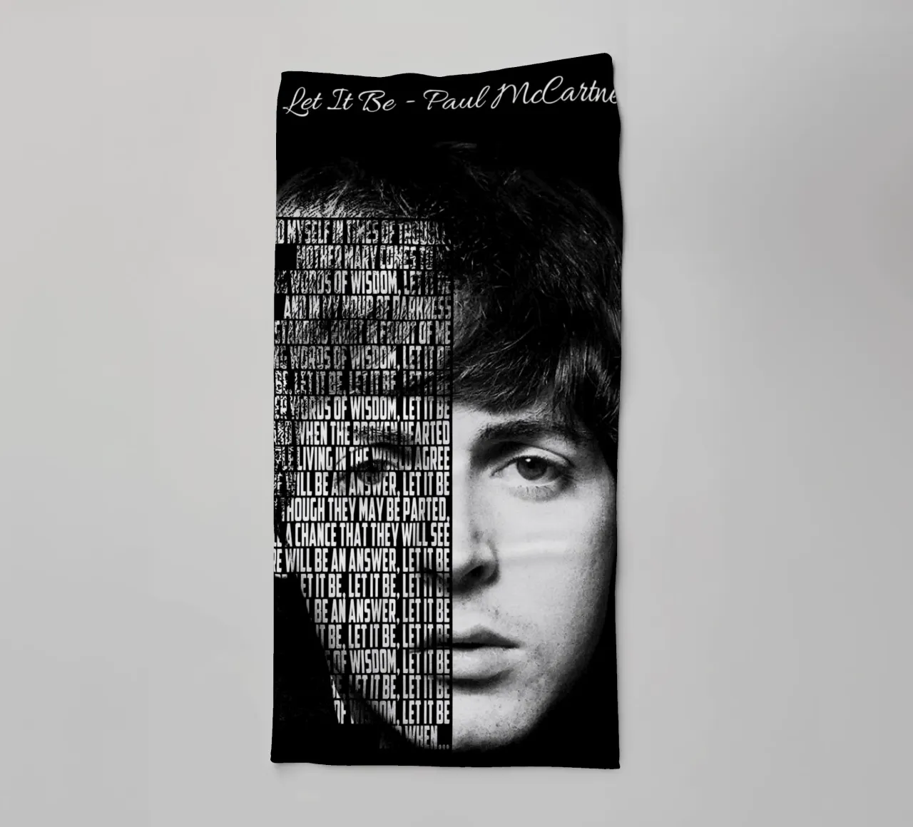 Let It Be towel by Gunawan Rb