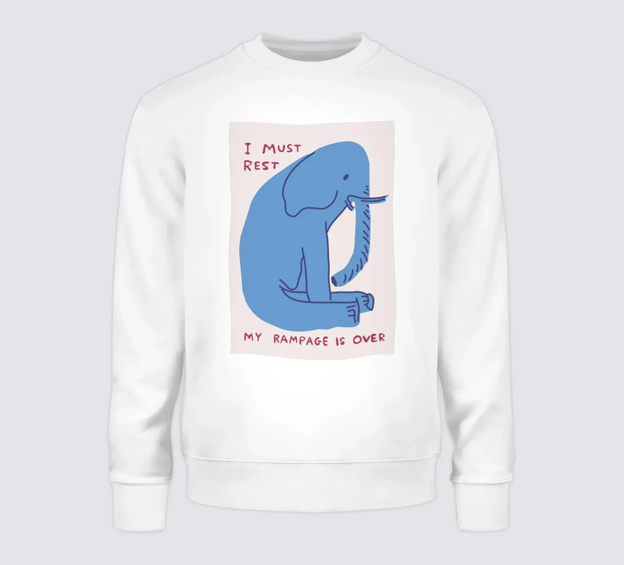 elefante animale astratto felpa da Nina Wolf