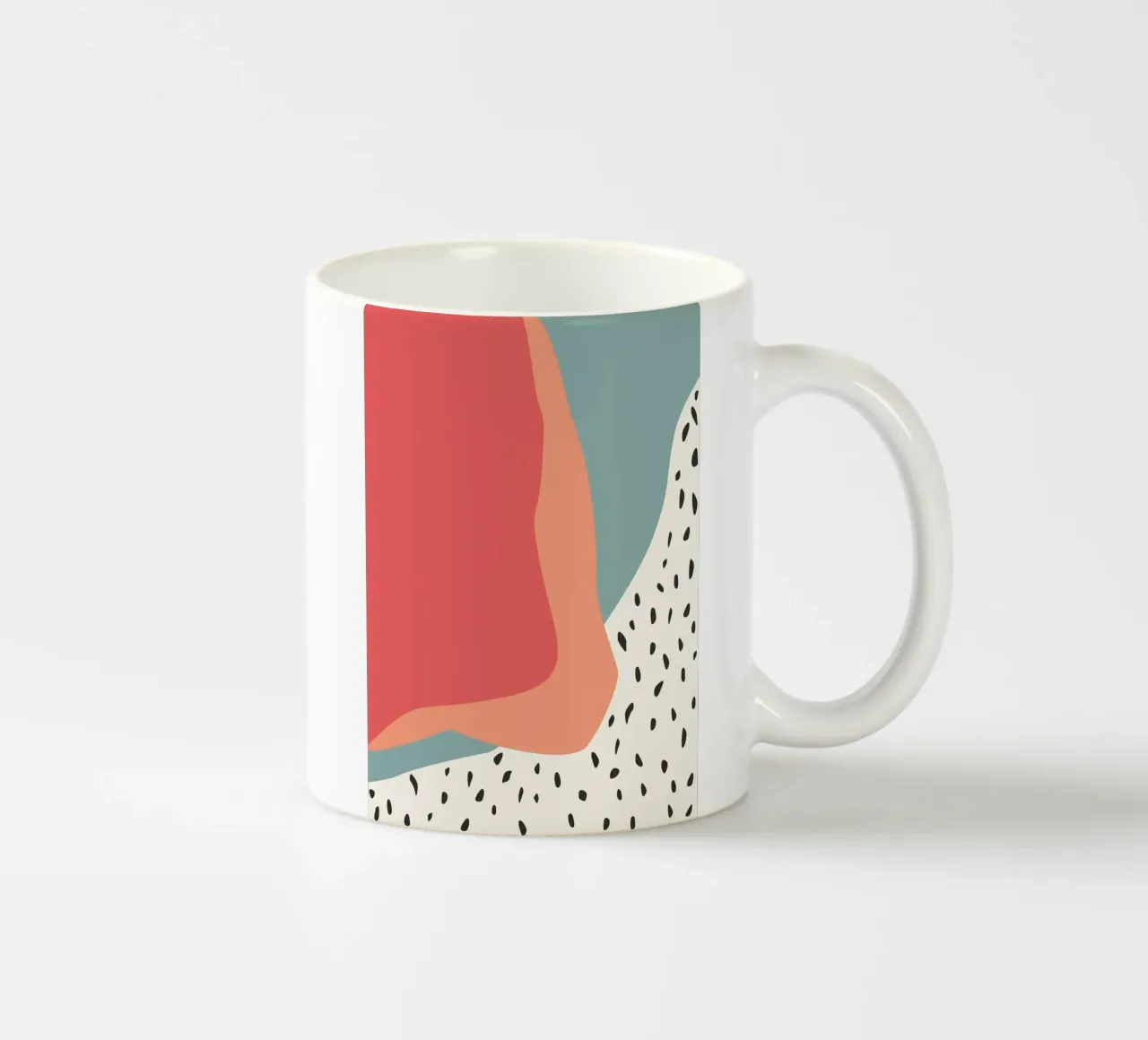 Poster astratto colorato tazza in ceramica da Nina Wolf
