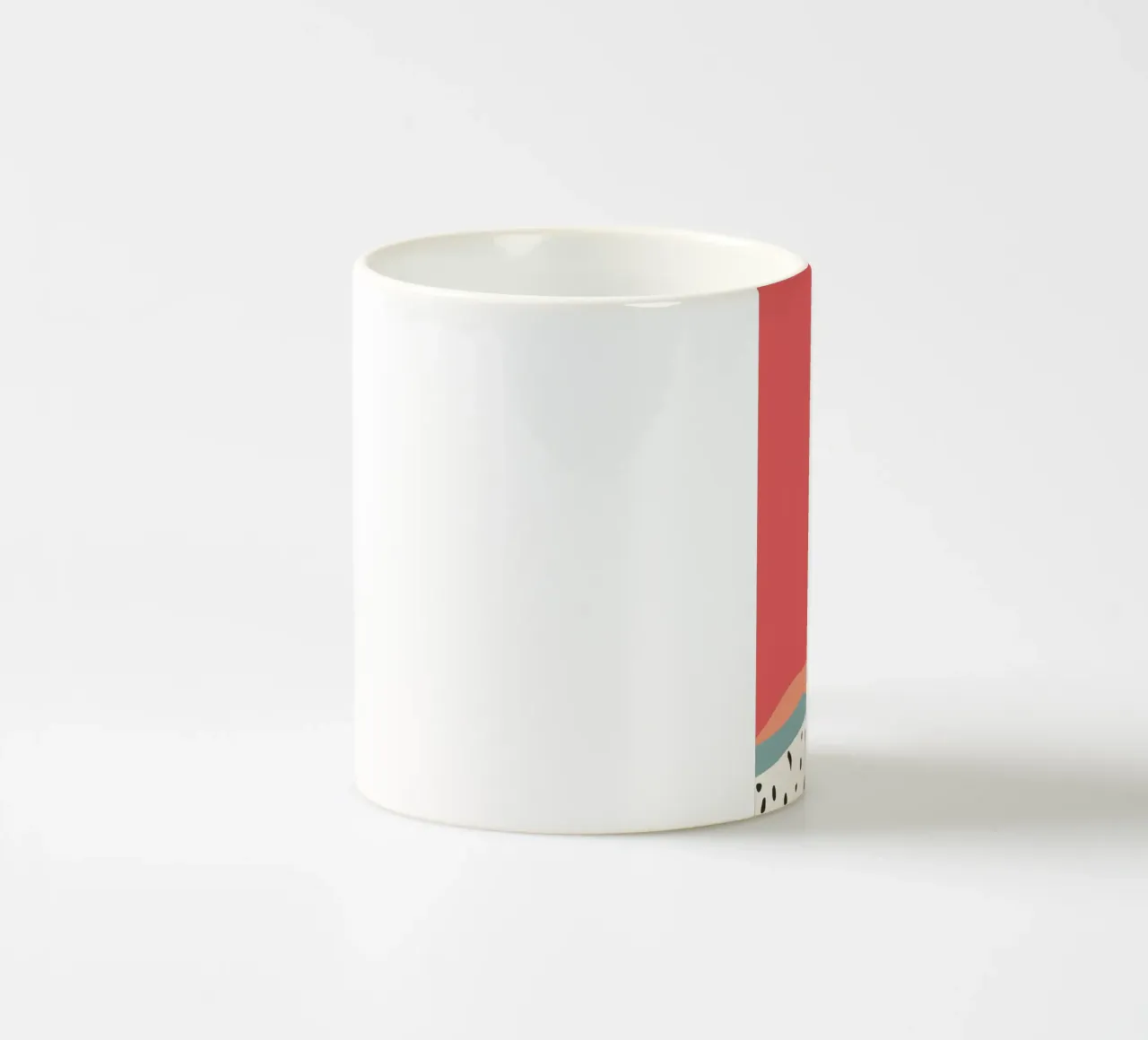 Poster astratto colorato tazza in ceramica da Nina Wolf