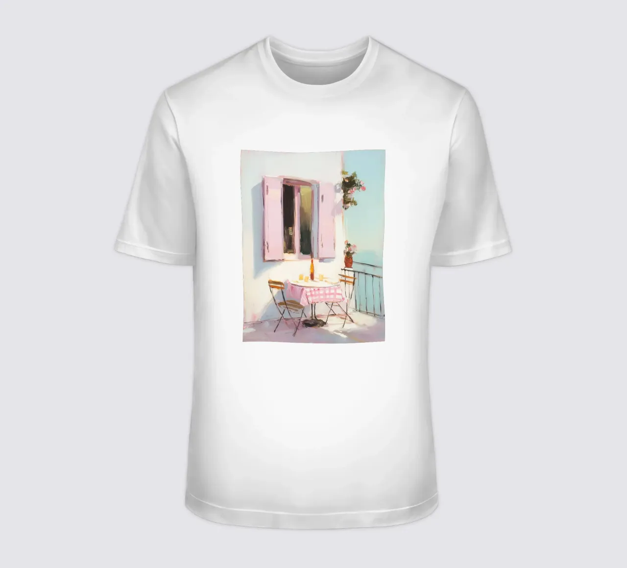Terrazza solarium in rosa t-shirt da Carina Pop & Pastell