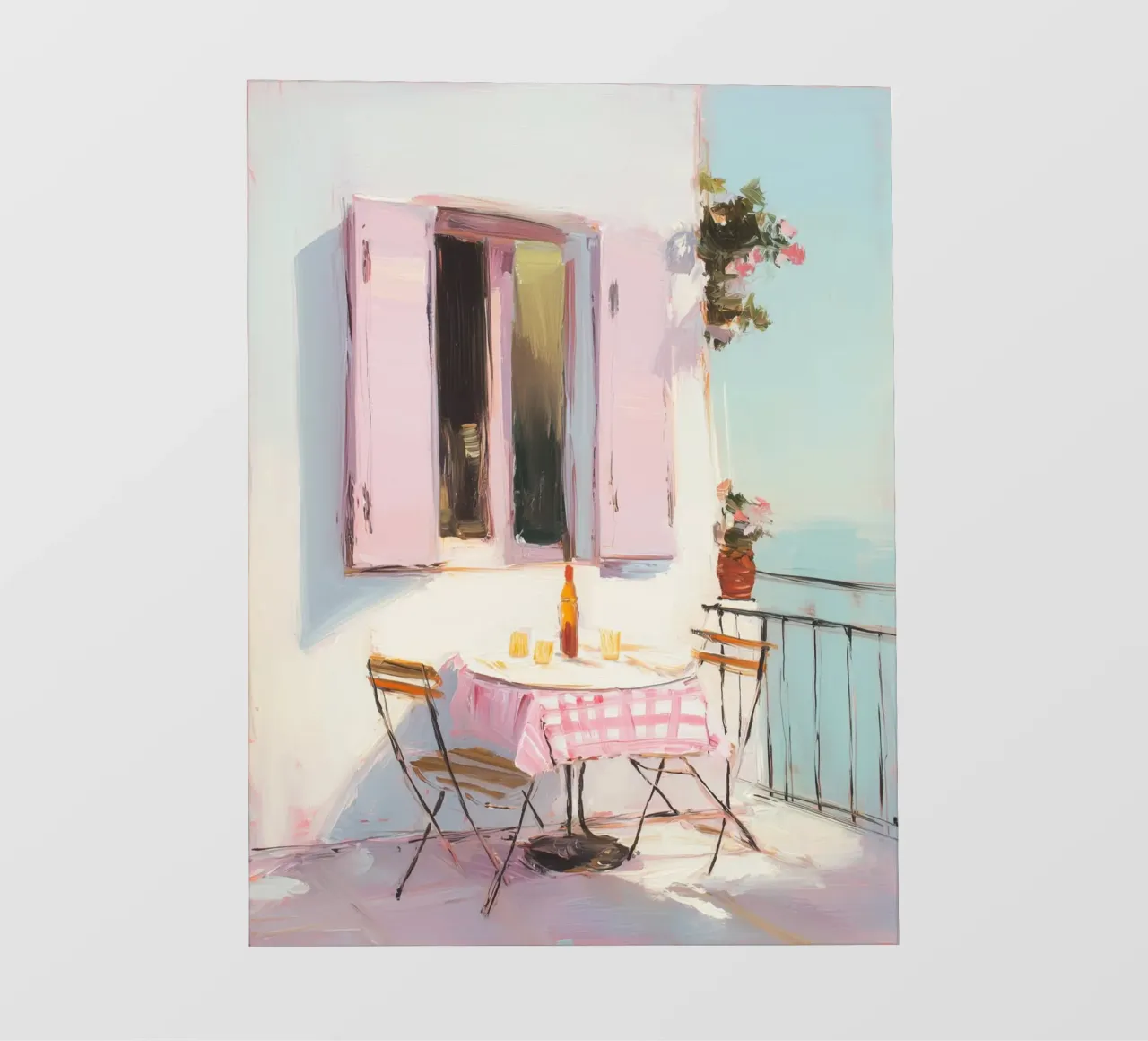 Terrazza solarium in rosa telo in pvc da Carina Pop & Pastell