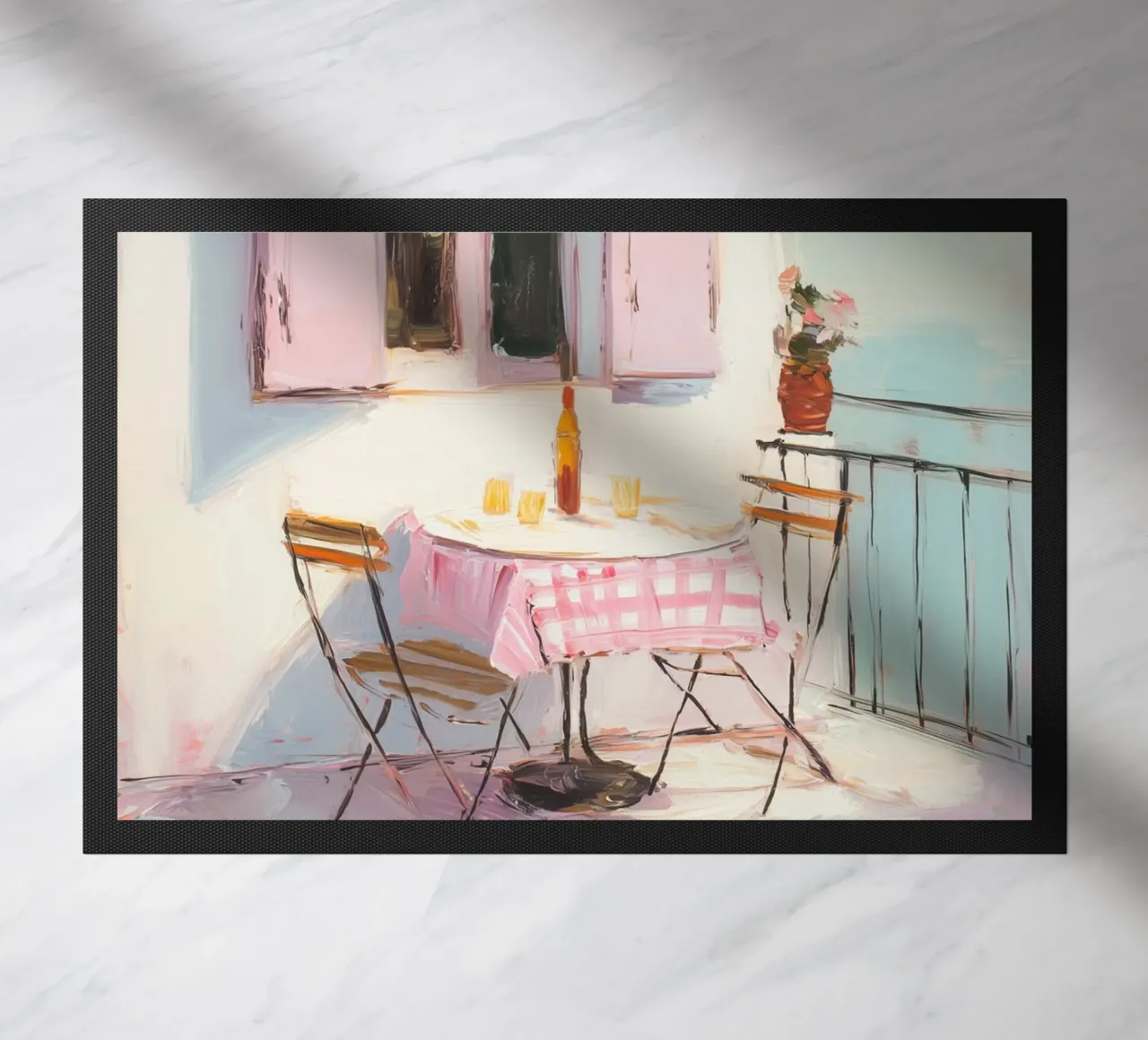 Terrazza solarium in rosa zerbino da Carina Pop & Pastell