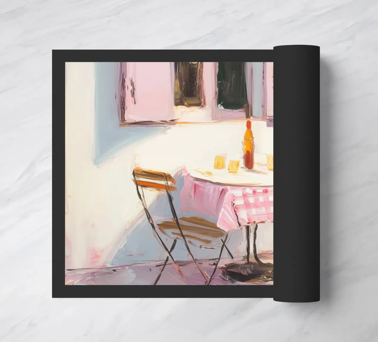 Terrazza solarium in rosa zerbino da Carina Pop & Pastell