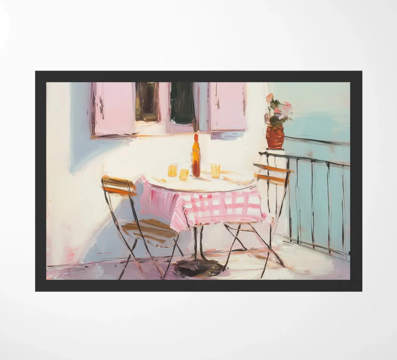 Terrazza solarium in rosa zerbino da Carina Pop & Pastell