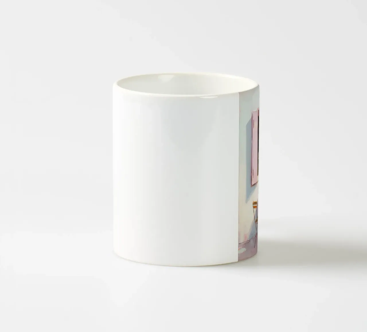 Terrazza solarium in rosa tazza in ceramica da Carina Pop & Pastell